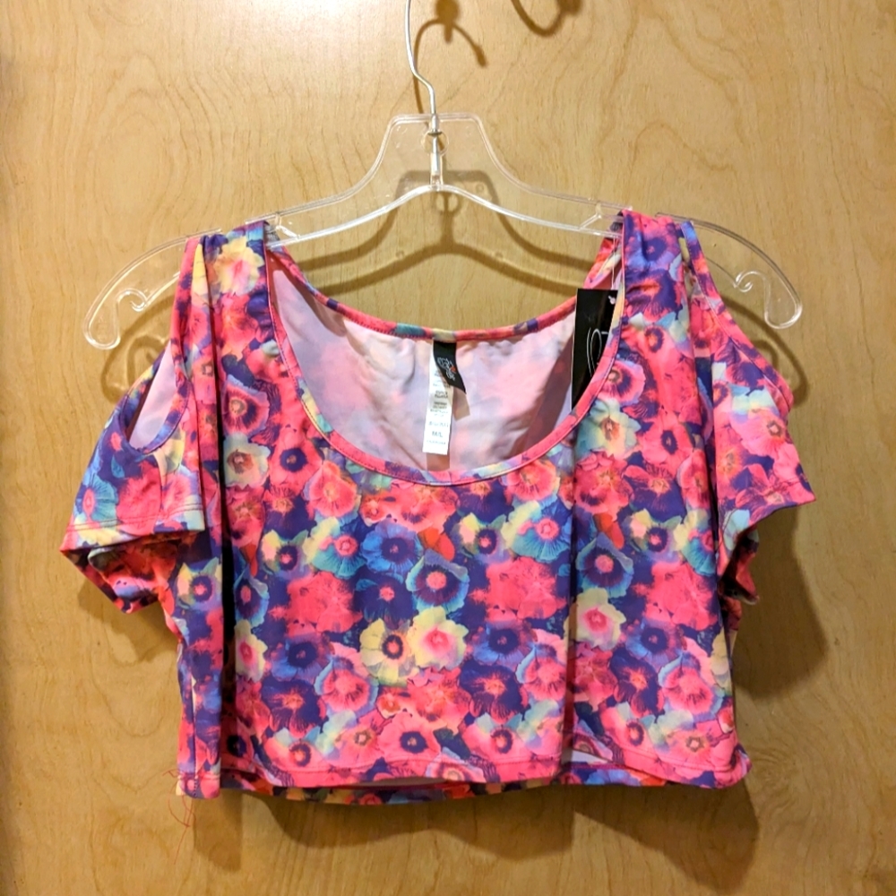 Forplay Women's Electrified Daisy Crop Top